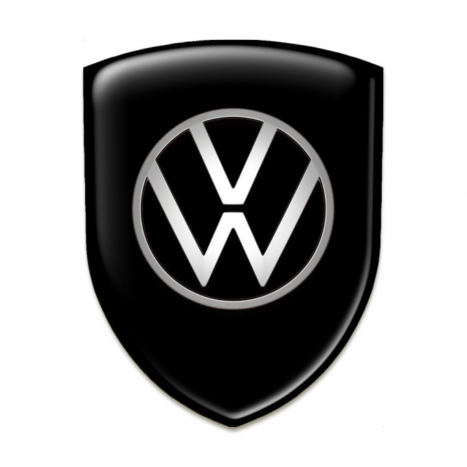 VW Silicone Badge Racing Edition Black Design 