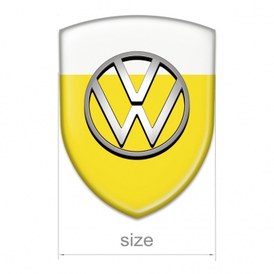 VW Emblem Exterior High End Yellow White Design 