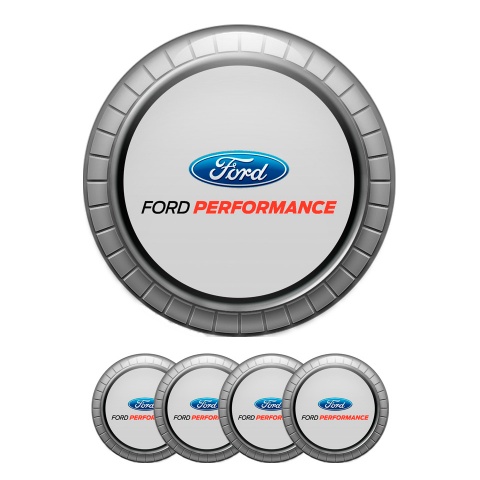 Ford Performance Wheel Stickers for Wheel Center Cap 3D Ring