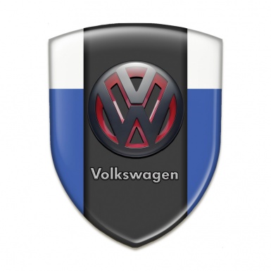 VW Emblem Exterior Blue white Print with Two Tone Logo 