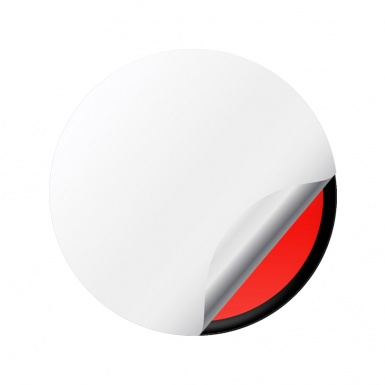 Tesla Wheel Emblems Center Cap 3D Red