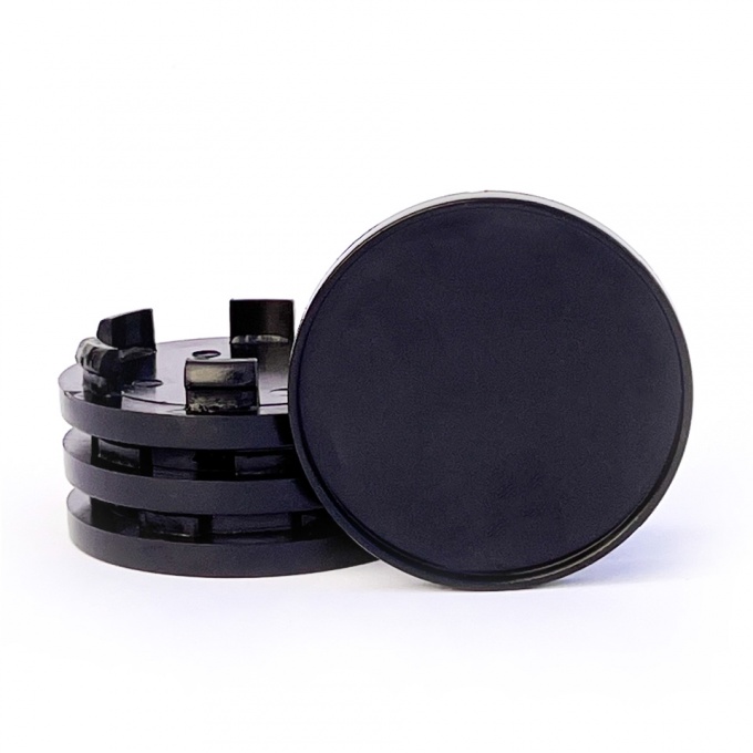 Wheel Center Caps Black Outer Diameter 55 mm / Inner Diameter 50 mm