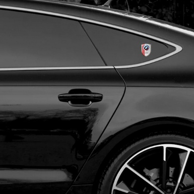 BMW Tuning Emblem MKesh Effect with Red Lines Background New Logo Style 