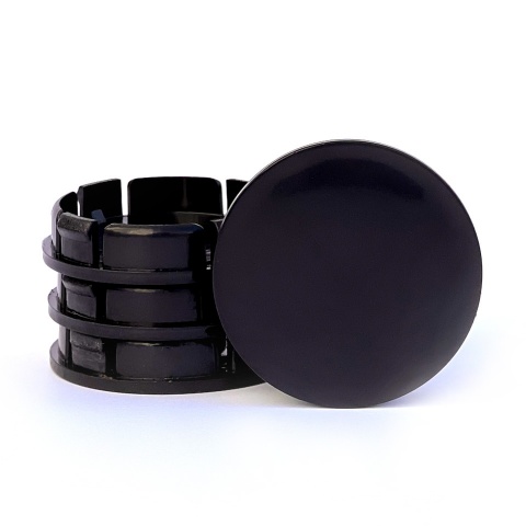 Wheel Center Caps Black Outer Diameter 57 mm / Inner Diameter 53 mm