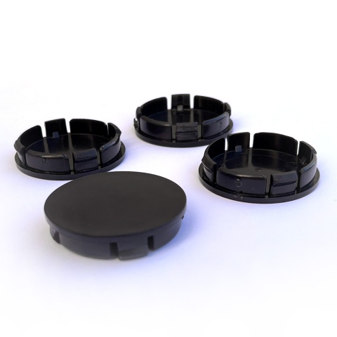 Wheel Center Caps Black Outer Diameter 57 mm / Inner Diameter 53 mm