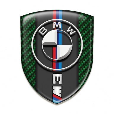 BMW M3 Emblem Badge Logo Green Carbon Version 