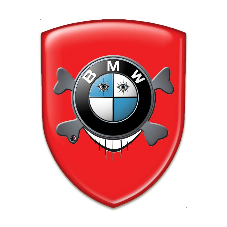 BMW M Sport Wheel M Badge Sticker Decal – 4Pcs Glossy Self-Adhesive Emblem