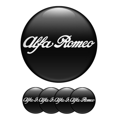 Alfa Romeo Wheel Emblems Center Cap Classic Black