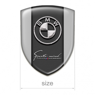 BMW Car Accessories Badge Grey Background Stone Logo 