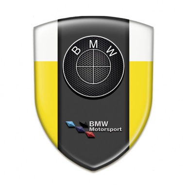 BMW Car Accessories Badge Yellow White design Motorsport Edition 
