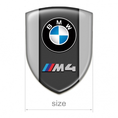 BMW M4 Car Interior Badge Grey Design 