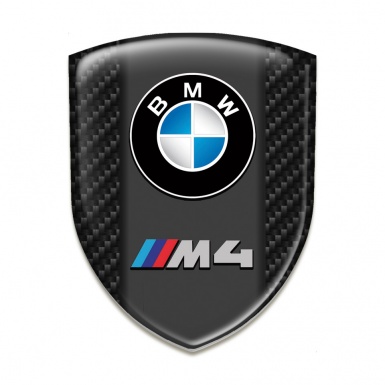BMW M4 Self Adhesive Car logo Emblem Dark carbon Design 