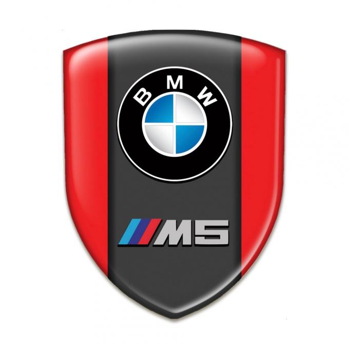 BMW M5 Tuning Emblem Red Version 