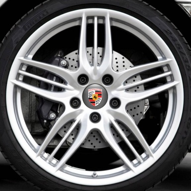 Porsche Wheel Emblems Center Cap Carbon
