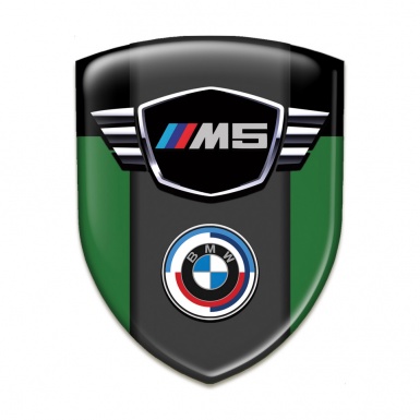 BMW M5 Car Accessories Badge Green Black Design 