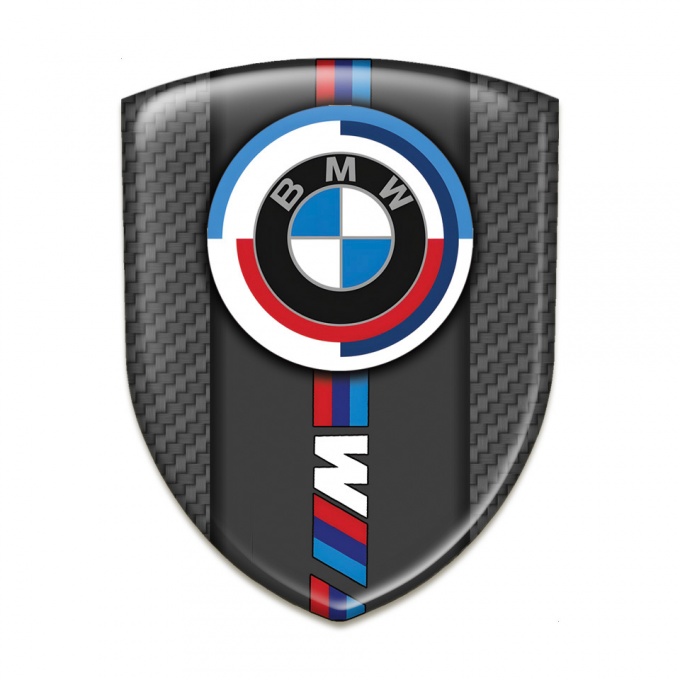 BMW 3D Gel Emblem Garbon Base M Power Style 