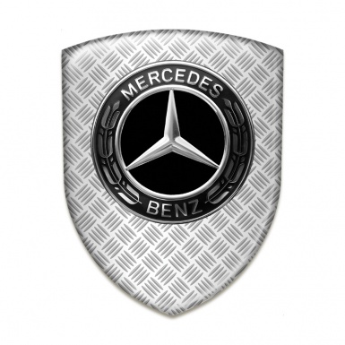 Mercedes Benz Emblem Badge Logo Mesh effect Design 