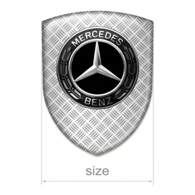 Mercedes Benz Emblem Badge Logo Mesh effect Design 