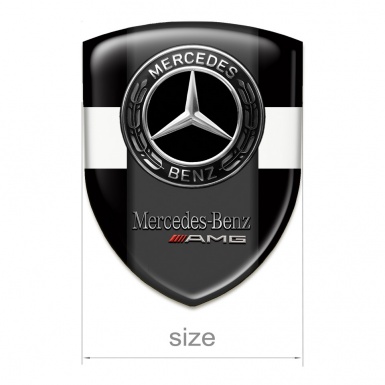 Mercedes AMG Silicone Shield Black with White Tape Design 