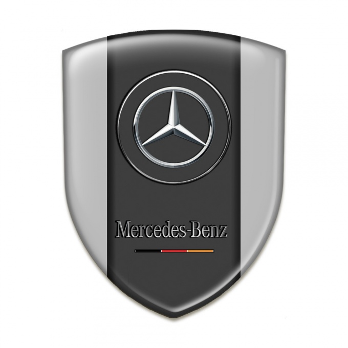 Mercedes Benz Emblem Exterior Grey Base Classic Logo 