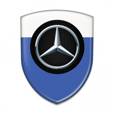 Mercedes Car Accessories Badge Blue White Decoration 