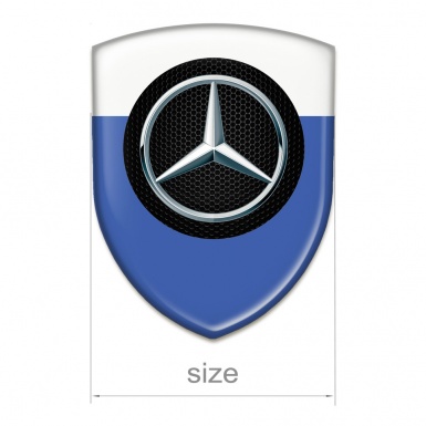 Mercedes Car Accessories Badge Blue White Decoration 