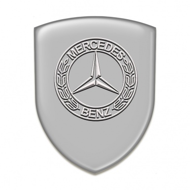 Mercedes Benz Silicone Badge Grey Model