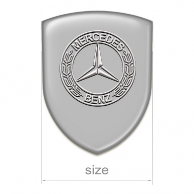 Mercedes Benz Silicone Badge Grey Model