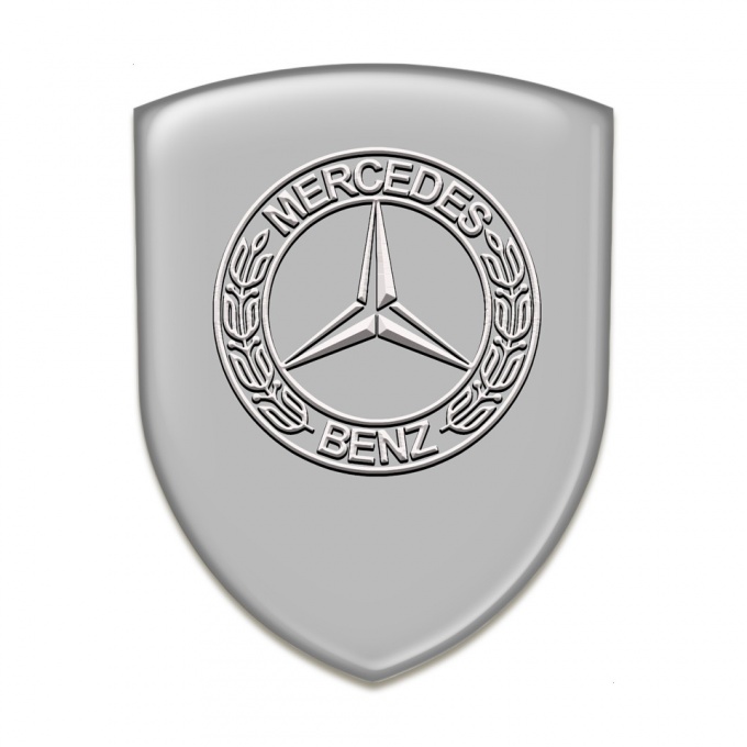 Mercedes Benz Silicone Badge Grey Model