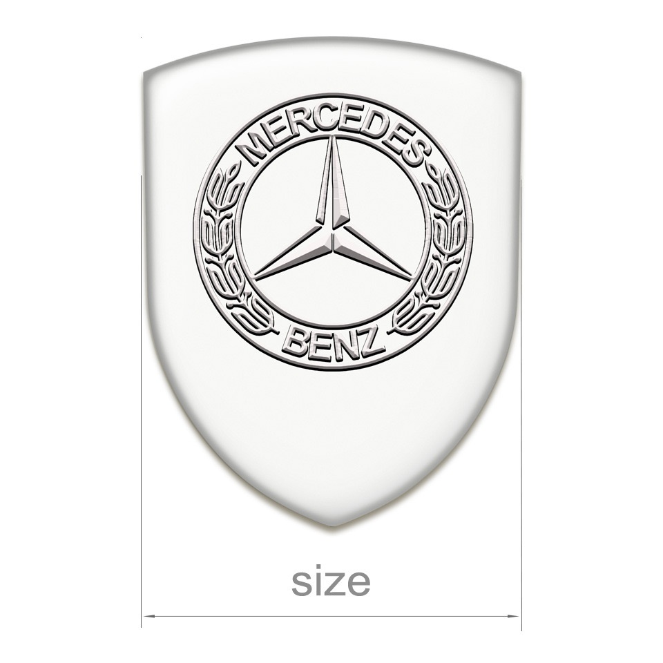 Mercedes Benz Resin Sticker Racing Edition Yellow Model | Domed Emblems ...