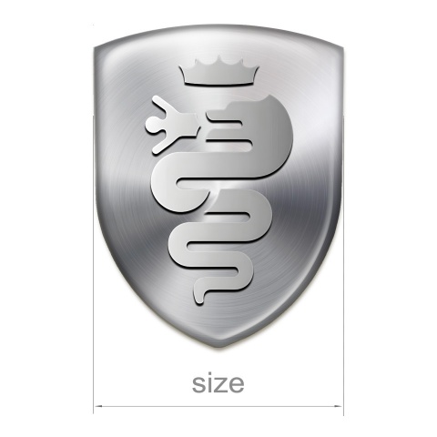 Alfa Romeo Tuning Emblem Metallic Effect Base Old Logo edition 