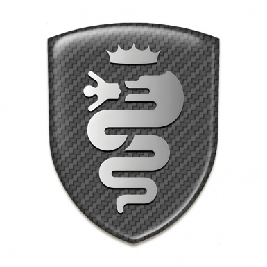 Alfa Romeo Car Accessories Badge carbon Design Retro Logo 