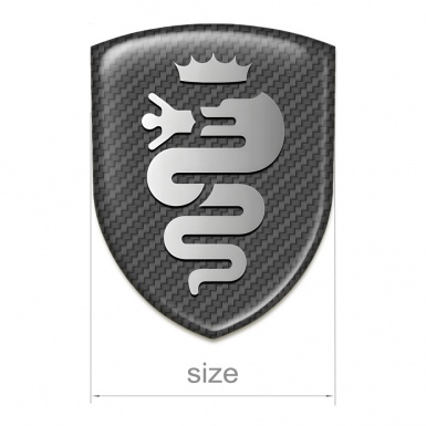 Alfa Romeo Car Accessories Badge carbon Design Retro Logo 