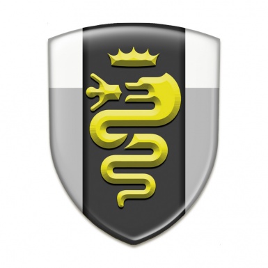 Alfa Romeo Silicone Shield Grey White Design Yellow Logo 