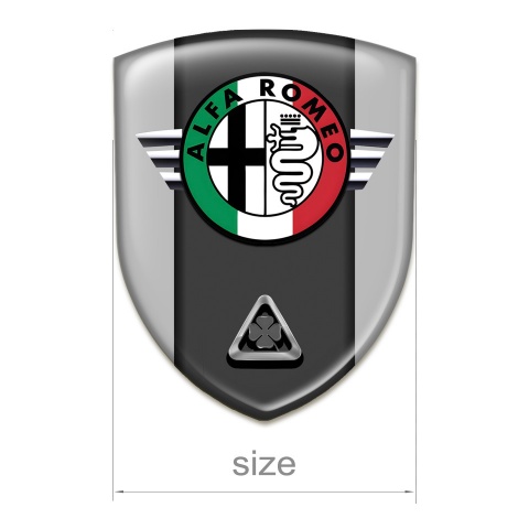 Alfa Romeo Silicone Badge High End Grey Model 