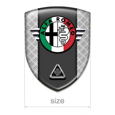 Alfa Romeo Emblem Badge Logo Mesh Effect Model 