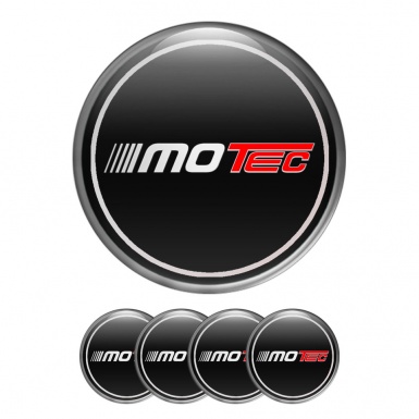 Motec Wheel Center Cap Emblems Black Grey Ring, Wheel Emblems, Stickers