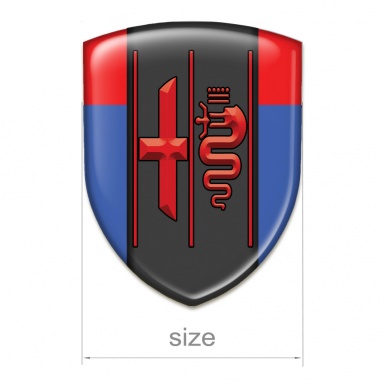 Alfa Romeo Emblem Interior Blue Red Design Red Logo 