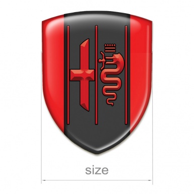 Alfa Romeo Tuning Badge Racing Edition Red Design 