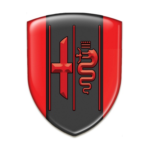 Alfa Romeo Tuning Badge Racing Edition Red Design 