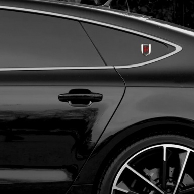 Alfa Romeo Self Adhesive Car logo Emblem White Print Red Logo 