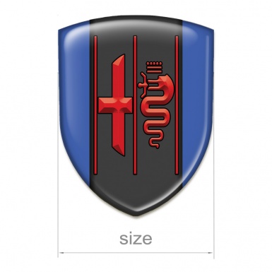 Alfa Romeo Car Interior Badge Blue Design Stylish Red Logo 