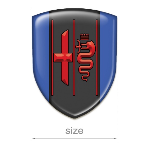 Alfa Romeo Car Interior Badge Blue Design Stylish Red Logo 