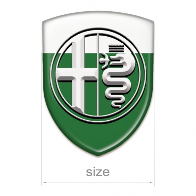 Alfa Romeo Silicone Shield Green White Pattern Big White Logo
