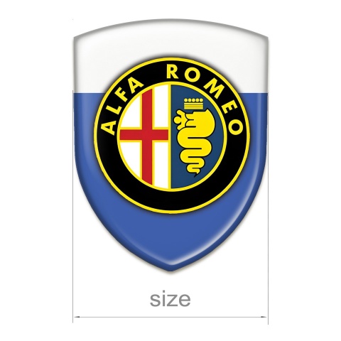 Alfa Romeo Silicone Shield Blue White Edition Classic Logo 