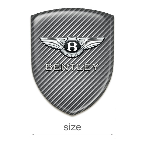 Bentley Domed Emblem Premium Quality Carbon Edition 