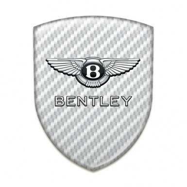 Bentley Silicone Emblem High End White Carbon Edition 