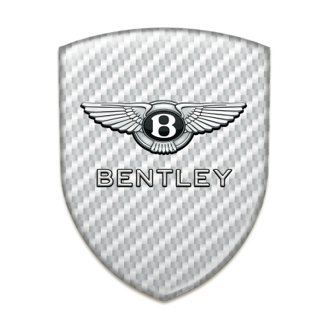 Bentley Silicone Emblem High End White Carbon Edition 