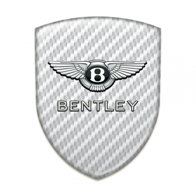Bentley Silicone Emblem High End White Carbon Edition 