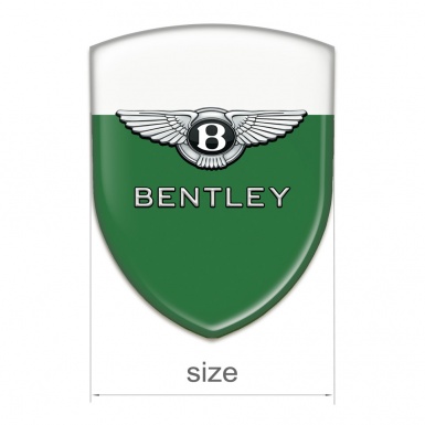 Bentley Resin Sticker Green White Style 
